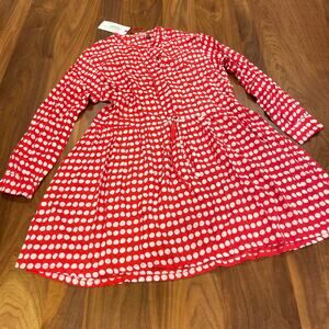 NWT Size 10 Bakker Dress Red with Polkadots